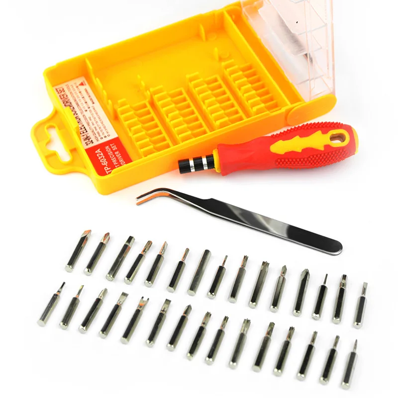 32 in 1 Travel Portable Interchangeable Insulated Pocket Screwdriver Tools Gadgets Set for Phone, Glasses