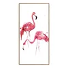 100% Handmade High Quality Wall Decoration Seawater Abstract Flamingo Oil Painting