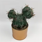 Home Decor Cactus Shape Bonsai Artificial Potted Foam Plastic Artificial Plants