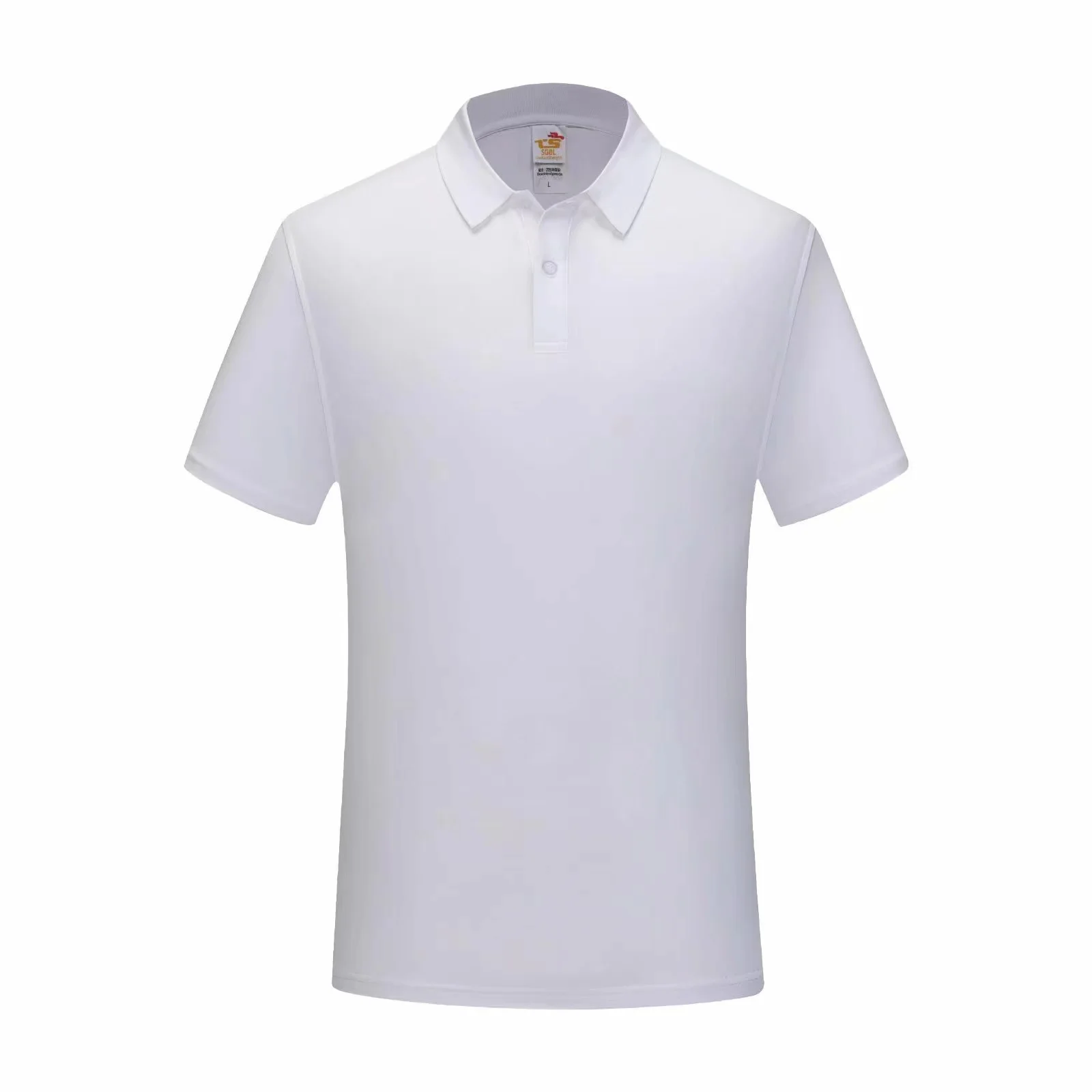 Advertising Sublimation Blank Polyester Polo T Shirt With Cotton Feel