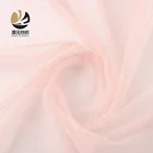 Accept custom high quality nice design pink print silver polka dot tulle fabric for wedding veil