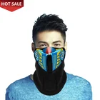 Halloween Mask Led Party Hot Sell Flashing Led El Light Up Halloween Party Cosplay Mask Led Mask for Festival Club