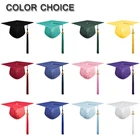 Adult Graduation Caps On Sale Shiny 2020 Royal Blue Graduation Cap With Tassel For Adult