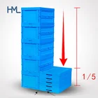 Industry custom foldable storage euro blue detachable collapsible plastic turnover pallet box