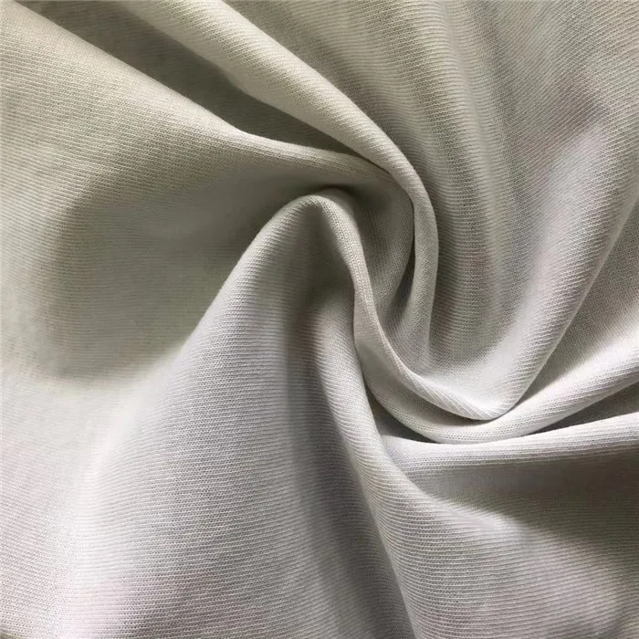 Pima cotton 4%spandex interlock fabric 