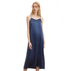 Custom Design Ladies 100% Silk Dress V Neck Sleeveless Sexy Dresses For Women