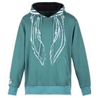 100% cotton pullover hoodie white logo hooded sweatshirt