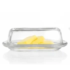 LFGB food safe glass butter box butter holder butter dish plate
