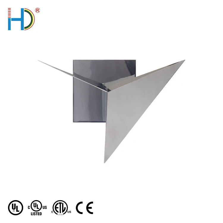 Modern Metal Polished Chrome Hotel Bedside Indoor E12 Compound Wall Sconce Light