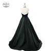 Hot sale Black Heavy Beaded Halter Design Evening dresses for women elegant evening