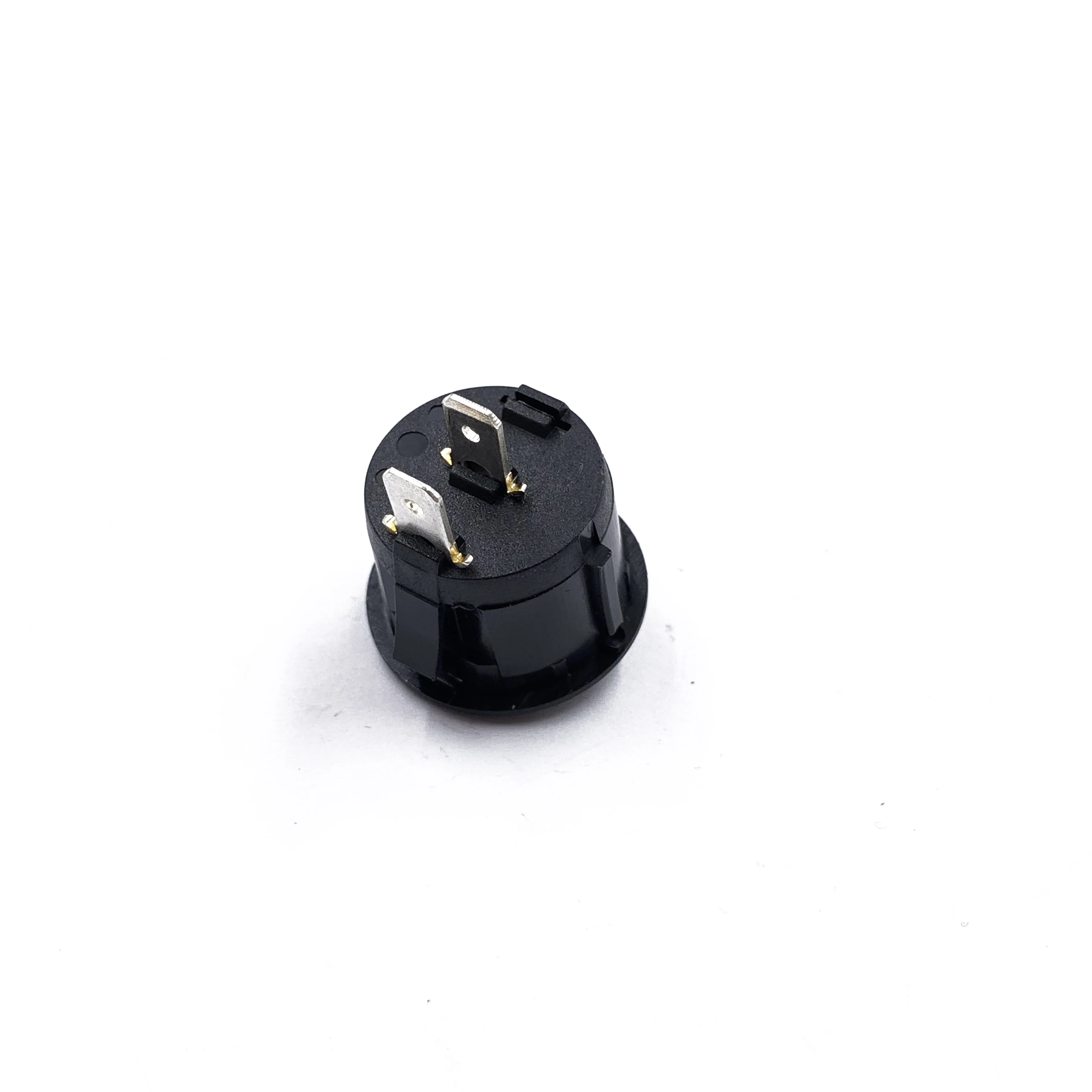 JEC JS-606-2A-Q-BB-3H Round Snap Black ON-OFF 2 Pin Rocker Switch For Car Auto Boat Household Appliances