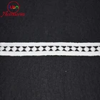 Embroidery geometric milk yarn ribbon soluble water soluble lace trim