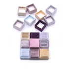 Factory spot custom ring logo jewelry box velvet ring box jewelry gift box