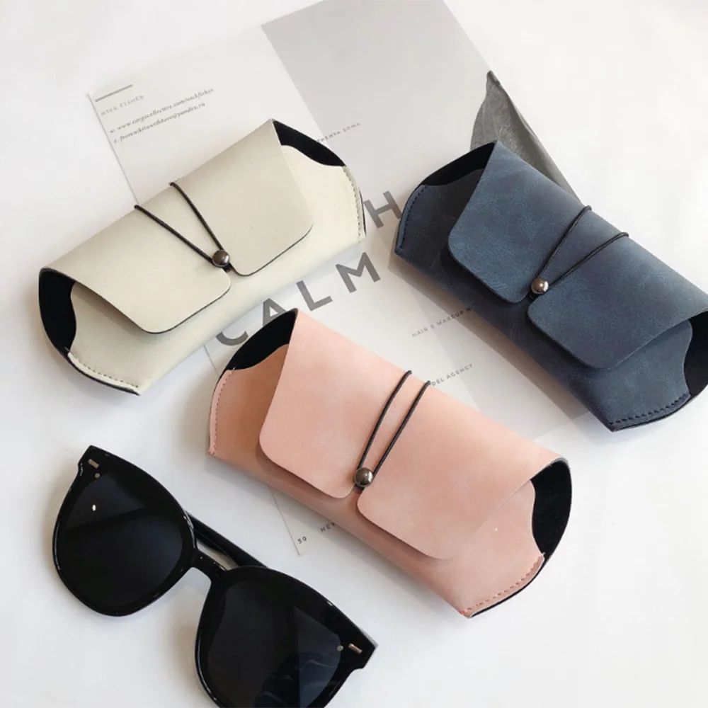 product-NEW PU Leather Glasses Case Cover Sunglasses Glasses Holder Box Eyeglasses Solid Storage Men