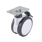 3 4 5 Inch Swivel PP+PU Medical Caster Wheels for hospital bed
