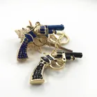 Toy Car Revolver Keychain Alloy Toy Model Car Key Chain Travel Souvenir Weapon Weapon Creative Gift