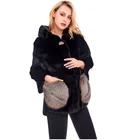 Luxurious Women Long Coat Factory Sales Mink Fur Skin Cool Women Wear Black Mink