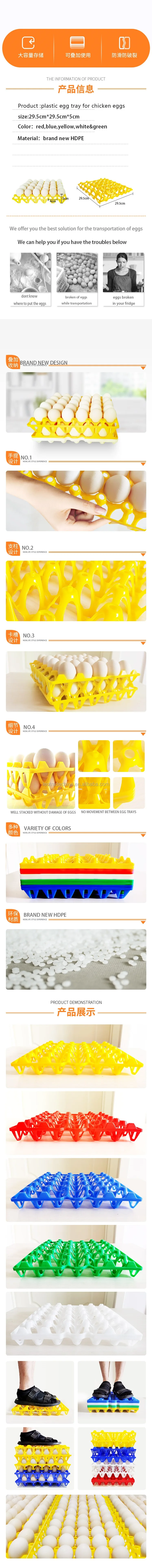 wholesale plastic egg tray for chicken eggs with high quality