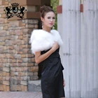 Wholesale fur collar scarf winter warm real turkey fur scarf for women