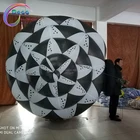 street carnival parade decoration inflatable black and white colour snail shell walking costume