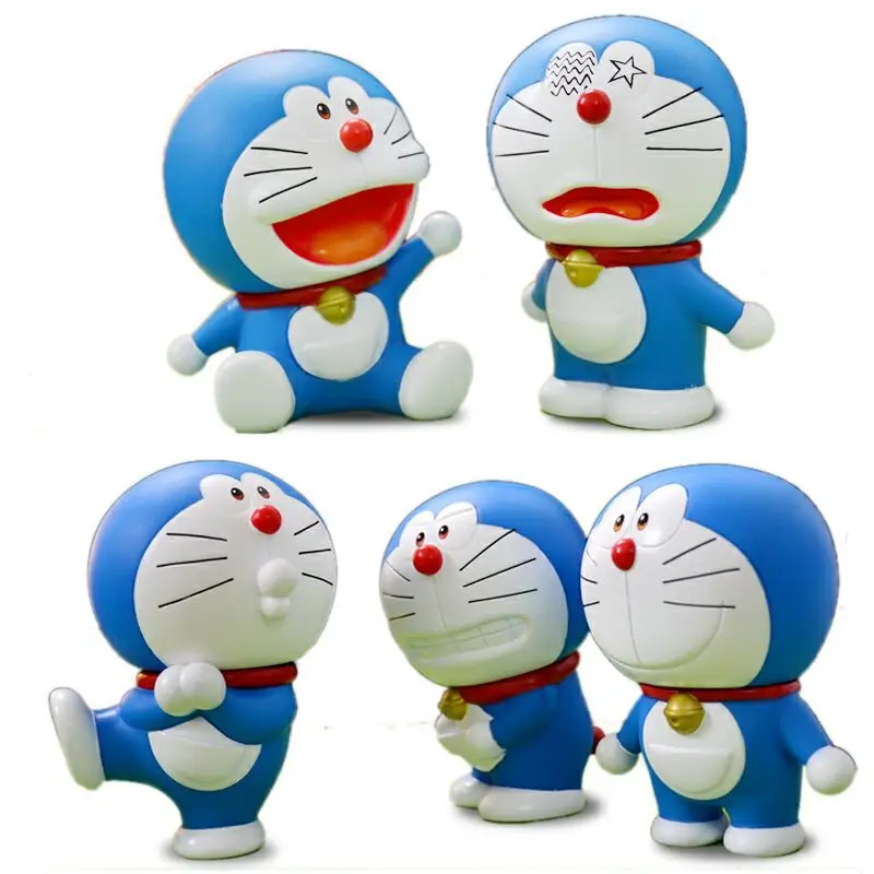 ภาพเคลื่อนไหวชุดการ์ตูน Doraemon 28 รูปแบบ Action Figures ของขวัญเด็กของเล่นสะสมรถตกแต่งภายในเครื่องประดับ