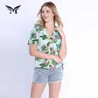 Made in China custom made fancy floral summer women blouse designs