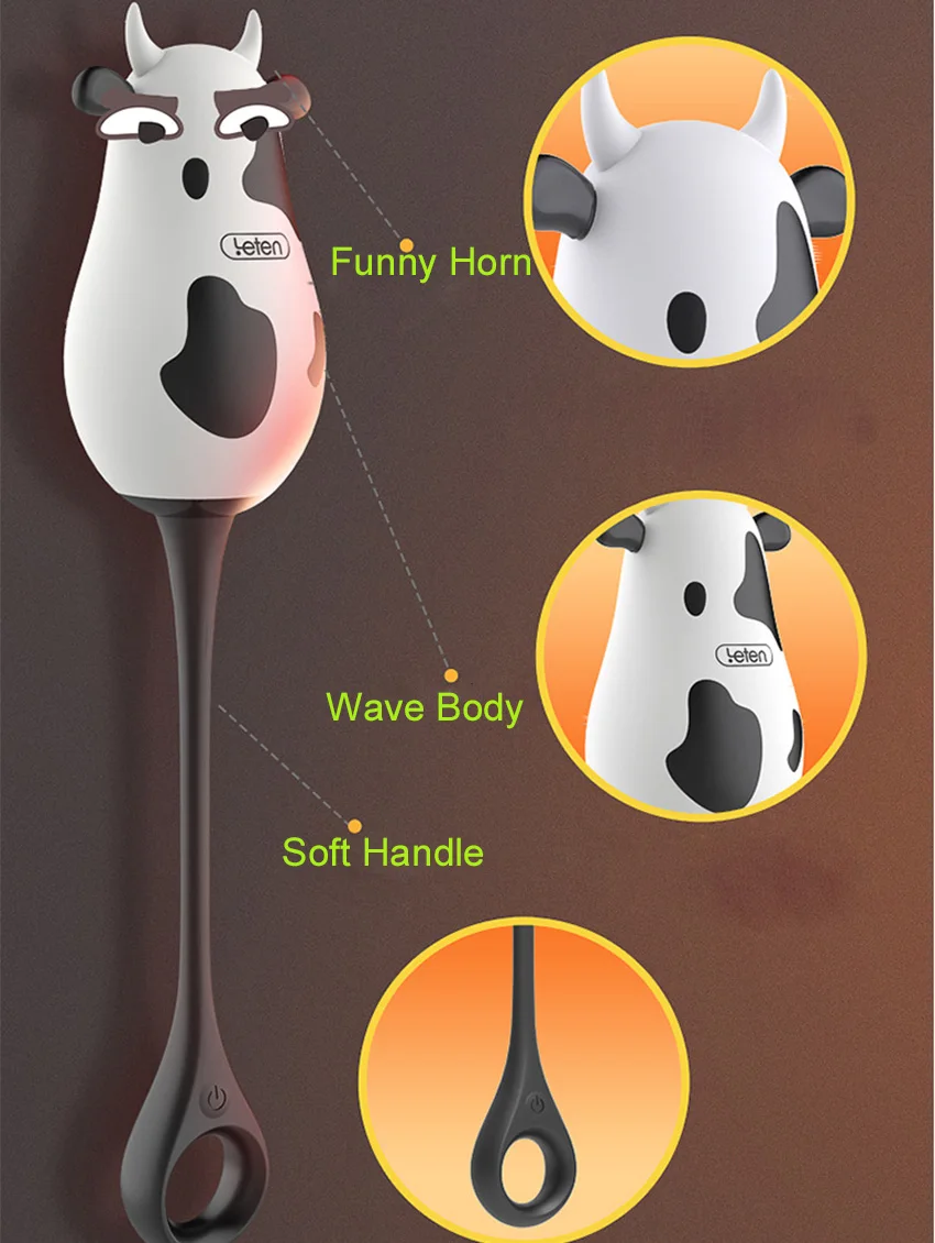 cute bear cow kegel ball ben wa balls vaginal muscle exerciser