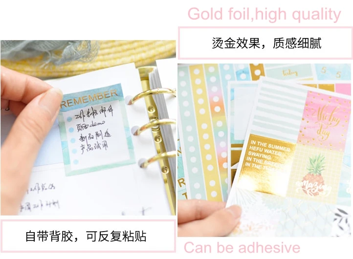 diy customized planner stickers gold for scrapbook alphabet