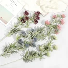 vertical plant wall decoration artificial plastic flowers Wedding garland single branch 6 head artificial flowers