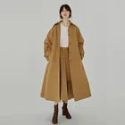 Structured heavy industry style all-inclusive women trench coat windbreaker