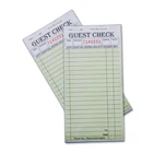 Large stapled restaurant bill book check order pad guest check for hotels