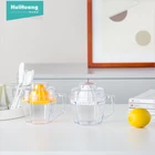 creative household manual household mini simple plastic fruit juicer citrus squeezer hand press juicer with handle
