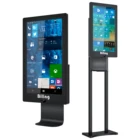 Disinfecting advertising players machine digital signage lcd screen display with hand sanitizers dispenser