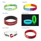 Custom Festival Souvenir Fashion Cool Promotion Gift Party Sports Silicone Bracelet wristband