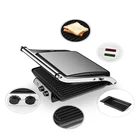 Panini Grill Panini Grill 4-Slice Cast Iron Steak Electric Pressing Press Panini Grill Griddle
