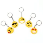 Cute Wechat Emoji Soft PVC Keychain For Promotional Gifts