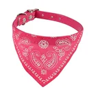 Pink Double Bow Charm Adjustable Dog Bandana Custom Logo