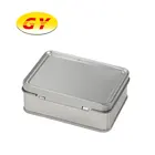 Metal Tin Can High Quality Silver Metal Tin Can Packaging for Cosmetic