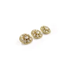 Vintage Crystal rhinestone button Shank Buttons Sewing Craft Embellishment