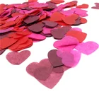 Free Samples 1 Inch Biodegradable Bride Confetti Heart Shape Paper Confetti Wedding