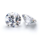 Wholesale GH VVS Synthetic Gemstone White Round brilliant Cut Moissanites stone