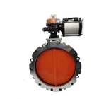 Wholesale good price powder butterfly valve double-flange aluminum alloy butterfly valve hot selling DN200 300