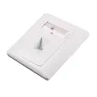 Wholesale china factory German-style faceplate rj11 rj45 1 port modular keystone jack faceplate network face plate CAT6