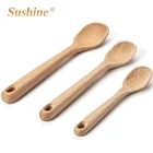 hot sale beech wood kitchen accessories cooking soup spoon customized 3 pieces set
