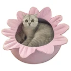 Wholesale 100% Cotton cat kennel cat cave bed small dog cave for Small Animals