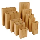 Offset Printing Fancy Paper Bag Custom Fashion Brown Biodegradable Brand Handle Food Fancy Paper Bag Kraft
