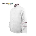 Custom made modern breathable housekeeping staff workwear white hotel uniform