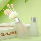 New Design Glass Bottle Liquid Reed Diffuser Home Fragrance Lavender essential oil aroma reed diffuser With Rattan Sticks