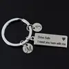 Drive Safe I Need You Here With Me Key Ring/Keychain/Zipper Pull- New Driver Gift - New Driver Keychain - Trucker Gift - Dad Key