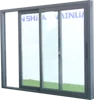 aluminum sliding window with grill design and mosquito net